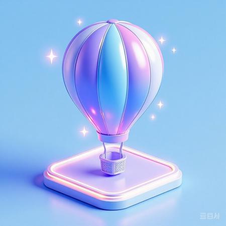 DE_3D Neon Shining_Vibrant Icon Generation v1.0