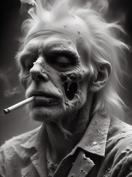 El3ctr0nStyle <lora:ElectronStyleXL:1>  beautiful chromosome, masterpiece, high detail, 16k, style of Stephen Gammell, by Francis Bacon, by peter de seve, best quality, in the style of nicola samori, smoking cigarette,