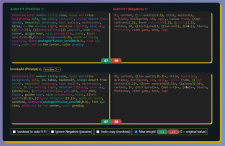 Automatic1111 to InvokeAI v1.4.1