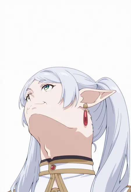 Frieren's bad drawing pose