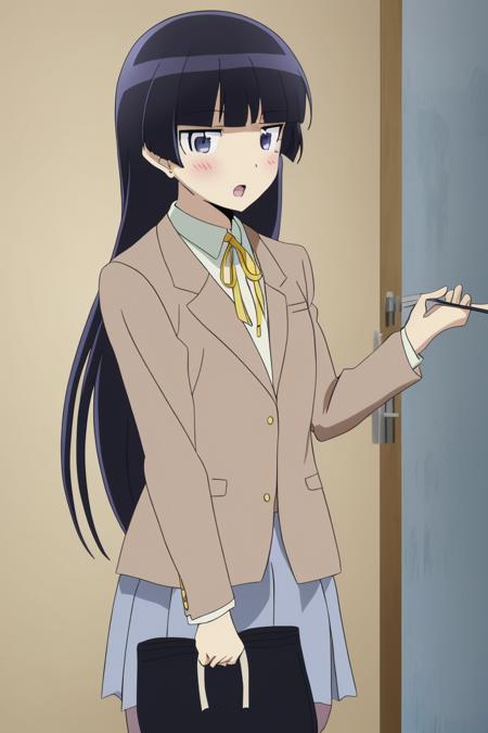 <lora:Oreimo_gokou ruri:0.7> gokou ruri, school uniform, 8k, masterpiece, absurdres, anime,