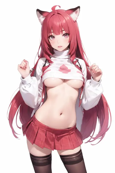 粉色露腰JK制服(cosplay)(情趣制服)Pink waist-baring JK uniform (cosplay) (sexy costume)