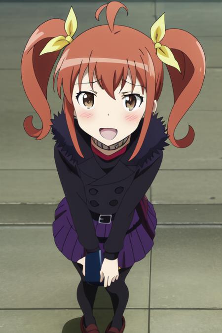 <lora:Oreimo_kurusu kanako:0.7> kurusu kanako, black raincoat, 8k, masterpiece, absurdres, anime,