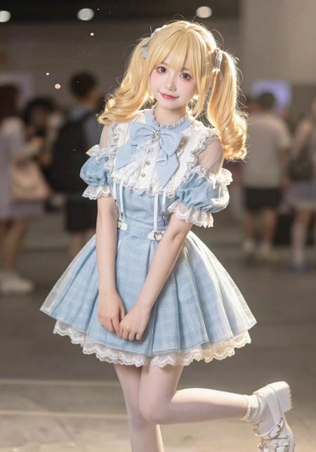 Lace frills short dress set_zit_test v1.0