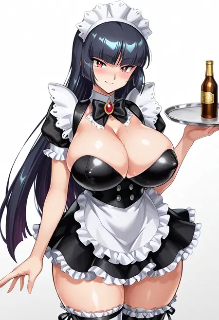 Maid Costume Yatsu Murasaki Model ( Action Taimanin ) - Clothing [ Pony / Illustrious ]