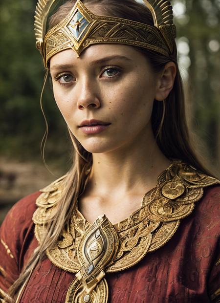 A stunning intricate full color portrait of (sks woman:1) as (viking warrior), (barbarian),  epic character composition, by ilya kuvshinov, alessio albi, nina masic, sharp focus, natural lighting, subsurface scattering, f2, 35mm, film grain, <lora:locon_elizabetholsen_v1_from_v1_64_32:1.25>