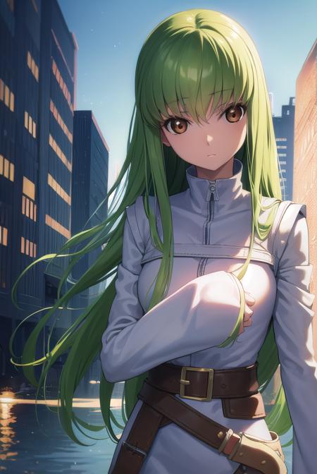 codegeasscc, <lyco:codegeasscc-lyco-nochekaiser:1>, 
cc, (brown eyes:1.5), green hair, long hair, straight hair,
BREAK straitjacket, (white straitjacket:1.5), wide sleeves, belt, black belt,
BREAK outdoors, city,
BREAK looking at viewer, (cowboy shot:1.5),
BREAK <lyco:GoodHands-beta2:1>, (masterpiece:1.2), best quality, high resolution, unity 8k wallpaper, (illustration:0.8), (beautiful detailed eyes:1.6), extremely detailed face, perfect lighting, extremely detailed CG, (perfect hands, perfect anatomy),