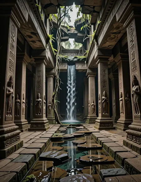 ancient stone chamber illu