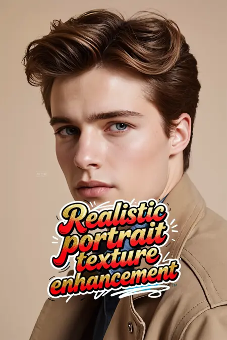 Realistic portrait texture enhancement