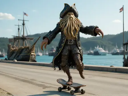 Davy Jones - Pirates of the Caribbean - Flux1.D & SDXL