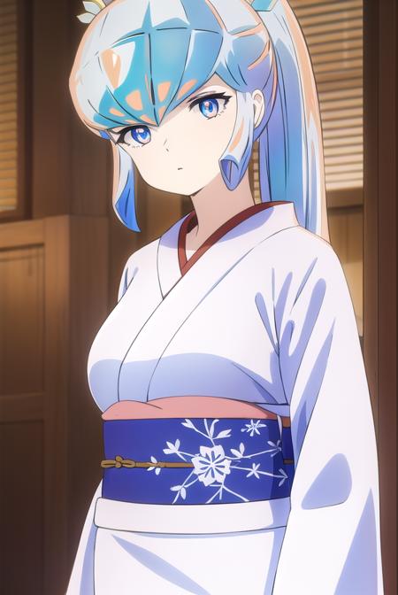 uruseiyatsuraoyuki, <lora:urusei yatsura oyuki s1-lora-nochekaiser:1>,
oyuki, long hair, blue eyes, blue hair, ponytail,
BREAK japanese clothes, kimono, sash, white kimono, obi,
BREAK indoors, classroom,
BREAK looking at viewer, (cowboy shot:1.5),
BREAK <lyco:GoodHands-beta2:1>, (masterpiece:1.2), best quality, high resolution, unity 8k wallpaper, (illustration:0.8), (beautiful detailed eyes:1.6), extremely detailed face, perfect lighting, extremely detailed CG, (perfect hands, perfect anatomy),