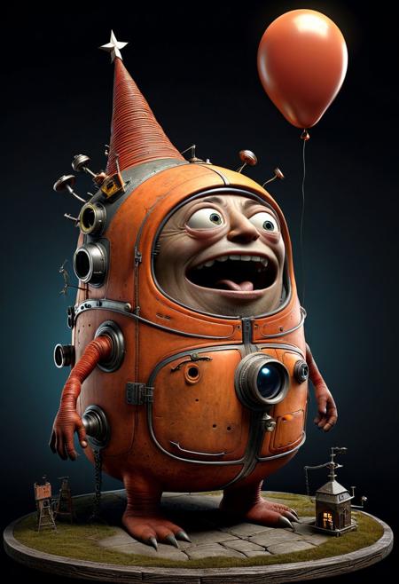 final 3d render (("Imperfect Things. but very loveable, charm and uniqueness that arise from imperfections, celebrating the authenticity and character they bring")) by Shaun Tan ,  imaginative, evocative, surreal + dreamlike quality, combine elements of fantasy+ science fiction6+ the mundane, creating intricate +thought-provoking visual narratives, use of color+ texture+composition adds depth + emotion to the storytelling, allowing readers to delve into richly imagined worlds, communicate emotions + ideas with great clarity +sensitivity ,octane render, 64k, UHD, HDR, highly detailed, masterpiece, dark background,  realistic textures+hair, (best quality:1.2)"