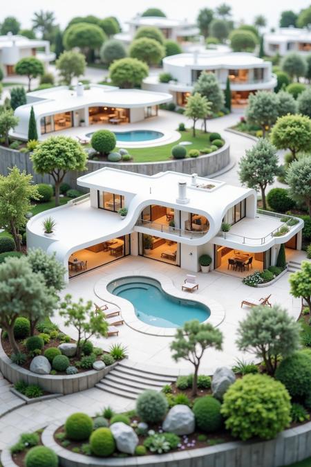 D_Miniature Architectural Landscapes_Villa Scene Design v1.0