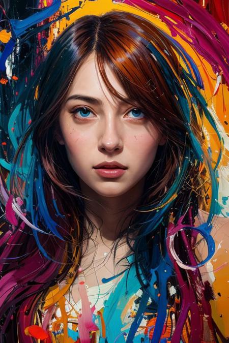abstract expressionist painting abstract beauty,centered,looking at the camera,approaching perfection,dynamic,moonlight,highly detailed,digital painting,artstation,concept art,smooth,sharp focus,illustration,art by Carne Griffiths and Wadim Kashin . energetic brushwork, bold colors, abstract forms, expressive, emotional,