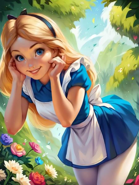 Alice In Wonderland! Disney - SD 1.5 | XL PONY - by YeiyeiArt 