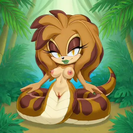 kaa'mila the anthrolamia - Sonic OC