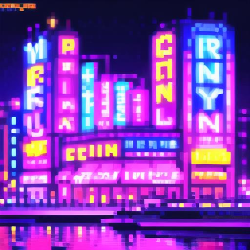 Pixel Neon Art image by SYK006