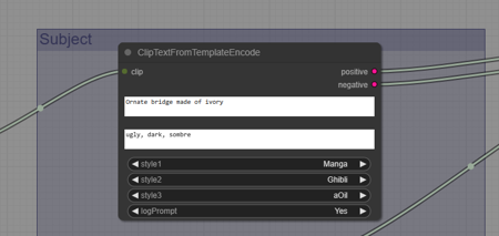 Simple text style template node for ComfyUi v1.1