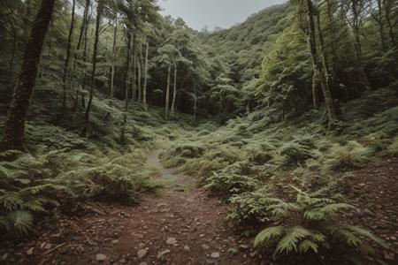 raw photo, a sunset landscape, (Hyrcanian Forests: 1.39) (temperate-rainforest), Iran, Caspian sea, cozy, photorealistic, high detailed texture, 8k uhd, dslr, soft lighting, high quality, film grain, Fujifilm XT3, Sony A7 IV, highly detailed photography, (muted colors, cinematic, dim colors, soothing tones:1.2), vibrant, insanely detailed, hyperdetailed, (dark shot:1.2), (vsco:0.3), (intricate details:0.9), (hdr, hyperdetailed:1.2) (highest coherency: 1.39) (highest quality: 1.39) (rule of Thirds) (award winning) (breathtaking) (masterclass) (vibrant color: 0.79) (mist: 0.79) (distant sea: 1.29) (steep rocky hills: 0.89) (sharp focus foreground),