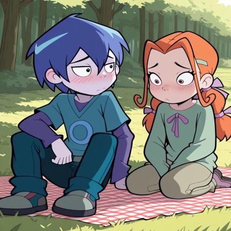 Zeke with Elena (Monster Allergy) V1