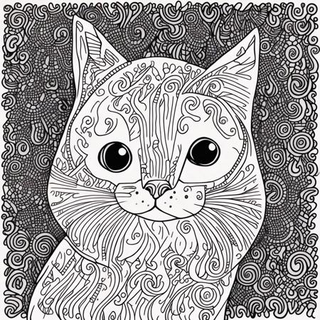 <lyco:Doodle_Sa_May :1.0>  cat by doodle style