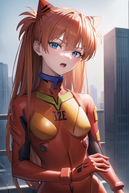 asukalangley, <lyco:asukalangleysouryuu-lyco-nochekaiser:1>,
asuka langley soryu, (souryuu asuka langley:1.5), blue eyes, hair between eyes, headgear, interface headset, orange hair, two side up, <lora:gekioko_v200:0.8>, angry, open mouth,
BREAK bodysuit, long sleeves, plugsuit, red bodysuit,
BREAK outdoors, city,
BREAK looking at viewer, (cowboy shot:1.5),
BREAK <lora:GoodHands-beta2:1>, (masterpiece:1.2), best quality, high resolution, unity 8k wallpaper, (illustration:0.8), (beautiful detailed eyes:1.6), extremely detailed face, perfect lighting, extremely detailed CG, (perfect hands, perfect anatomy),