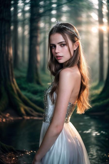 ElleT_SoloTI_v1,
(In an elegant elven gown, with a delicate silver circlet, for an ethereal and majestic look),
(An enchanted forest, with towering ancient trees and sparkling streams, an atmosphere of magic and timeless beauty:1.3),
(seductive:1.3),(analog, cinematic, film grain, hazy atmosphere, cinematic shot:1.3), 
<lora:add_detail:0.6>, PA7_Portrait-MCU,