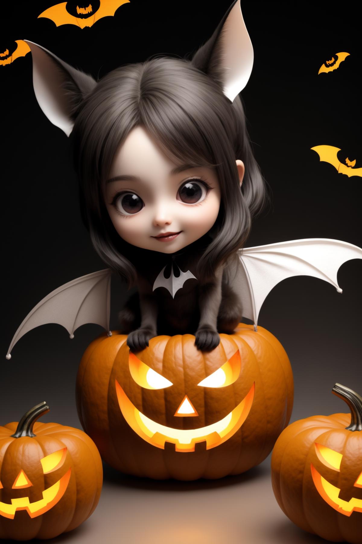 Pumpkin Bat & Bat Girl image by MIAOKA