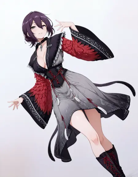 Crimson Cliff Spiral Plume