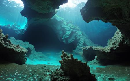 underwater cave