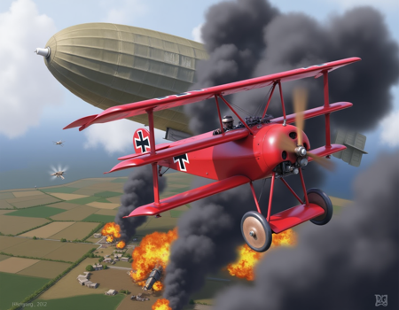 Fokker_Dr.I (The Red Baron's plane) Fokker-dr-I-flux