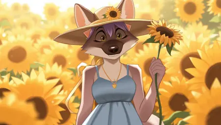 A simplistic furry style