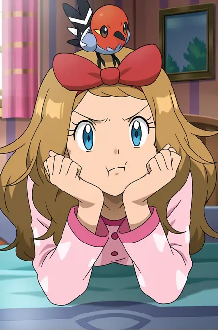 Serena Pajamas - From first episode (Pokémon XY) | Pokemon