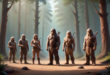 To create an image of obtaining Wroshyr wood from Kashyyyk, consider:
* A dense, vibrant forest with ancient trees
* Wookiees using primitive tools to harvest wood
* A lively atmosphere with community and cooperation
* Incorporate sounds and smells of the forest
* Convey respect and harmony between Wookiees and environment
* Showcase Wookiees' connection to nature and role as guardians
* Depict Wookiees' tools and equipment in a primitive yet effective way
* Emphasize community and cooperation among Wookiees
* Highlight Wookiees' understanding of the forest and its rhythms
* Create a sense of peace and tranquility in the image
* Inspire a sense of wonder and awe with the beauty of the forest
* Use rich textures and details to bring the image to life
* Ensure the overall mood is one of harmony and balance.
