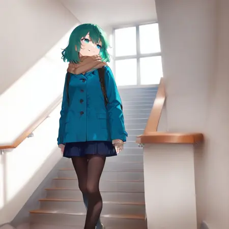 School Stairs (学校の階段) | IL・Animagine