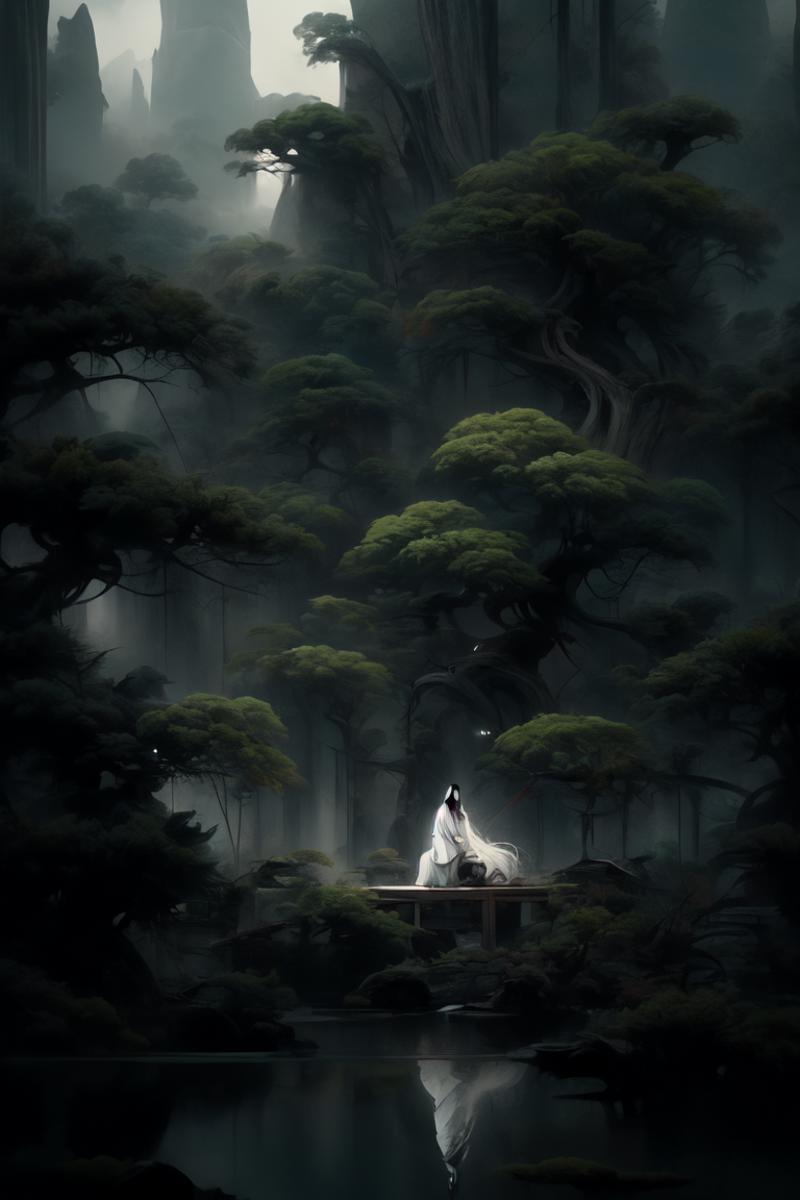 绪儿-【古风松】【 Gufeng pine 】 theme scenery image by 0_vortex