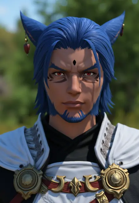 Face 2 Male Miqo RE:MIX Pony/Flux/XL/1.5 - Flux