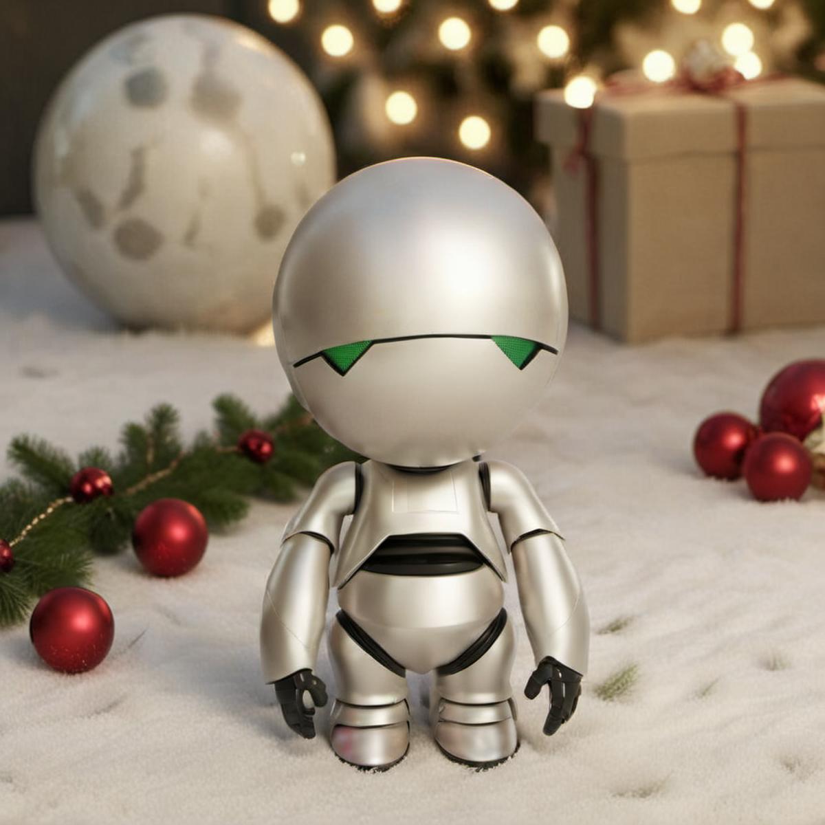 Marvin the Paranoid Android - The Hitchhiker's Guide to the Galaxy - SDXL image by PhotobAIt