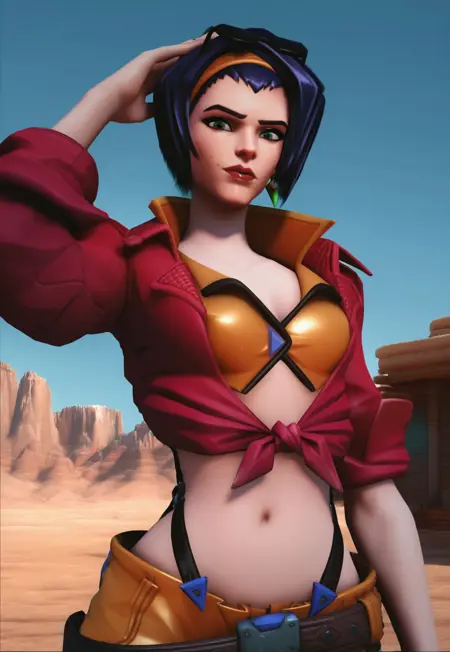 Ashe - Faye Valentine Skin - Overwatch 2