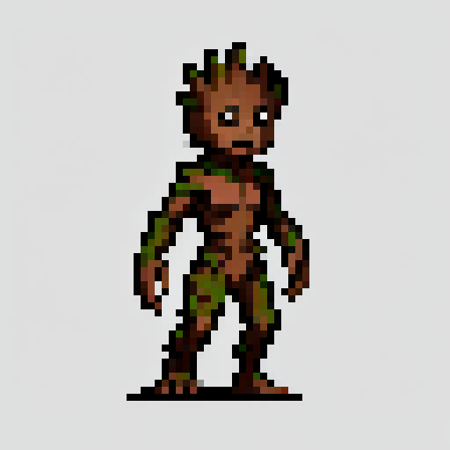 I am Groot, simple background, flat colors <lora:vscharacter64-v1:0.5>