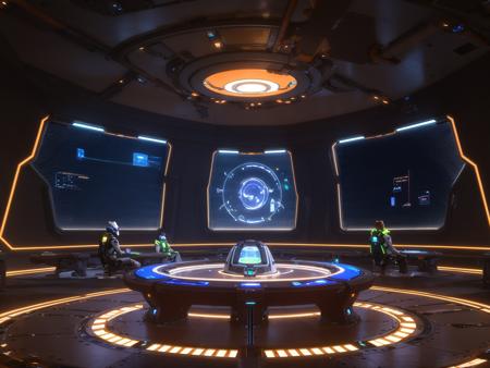 Research base, science lab, multiple boys, experiment pod science fiction theme, mechanical design, science fiction, sitting, interior, landscape, glow<lora:Science fiction theme:1>,