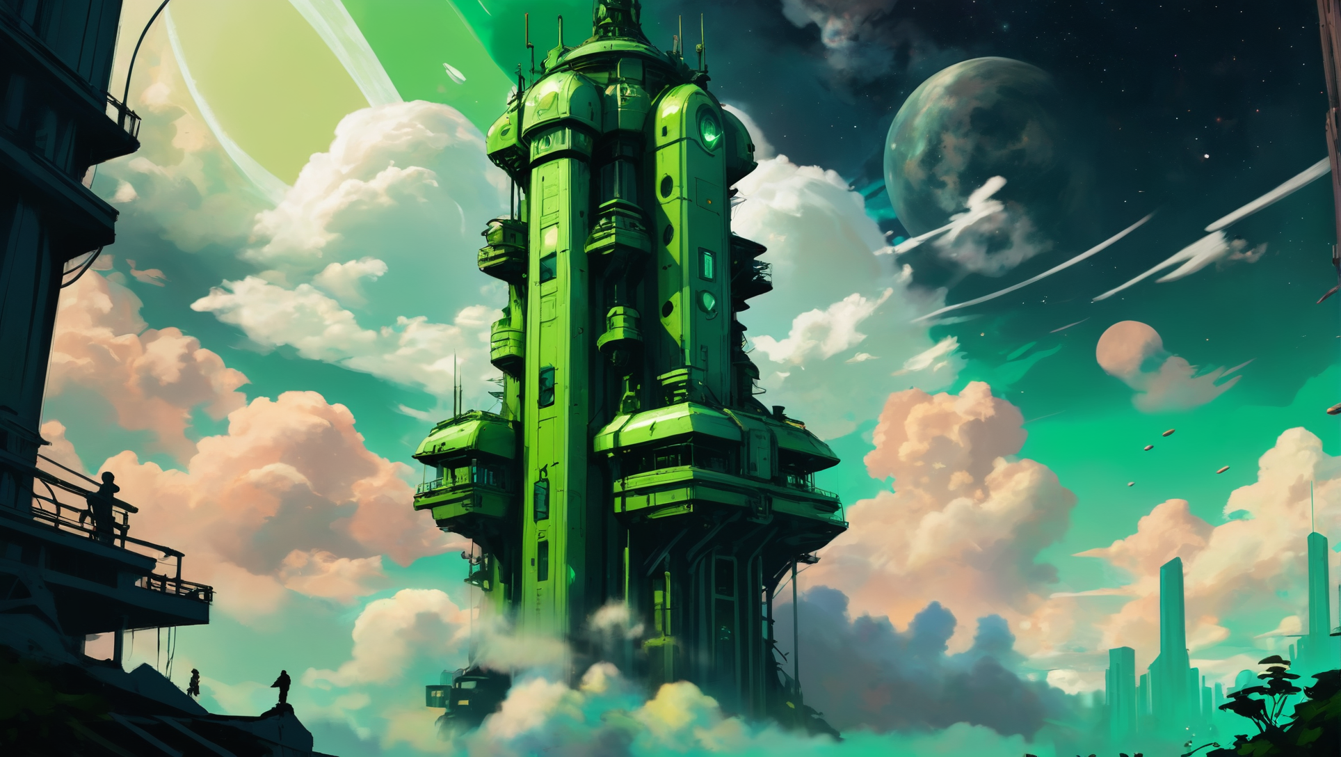 01179-4106530568-anime_style_digital_painting,_sketch,_dieselpunk,_space_elevator_in_a_ultimate,far_future_cosmic_color_limegreen_fantasy_cloud_a.webp