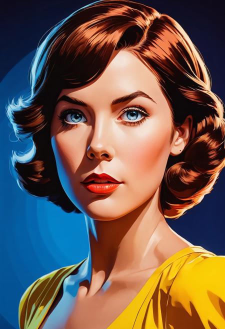 ace in perfect focus, portrait, [(Jane Porter) from Tarzan], action shot, eye catching, full body, imax, sharp focus, high contrast, volumetric lighting, unreal engine 5, Screen print, pop art, splash screen art, triadic colors, digital art, 8k resolution trending on Artstation, golden ratio, symmetrical, rule of thirds, geometric bauhaus