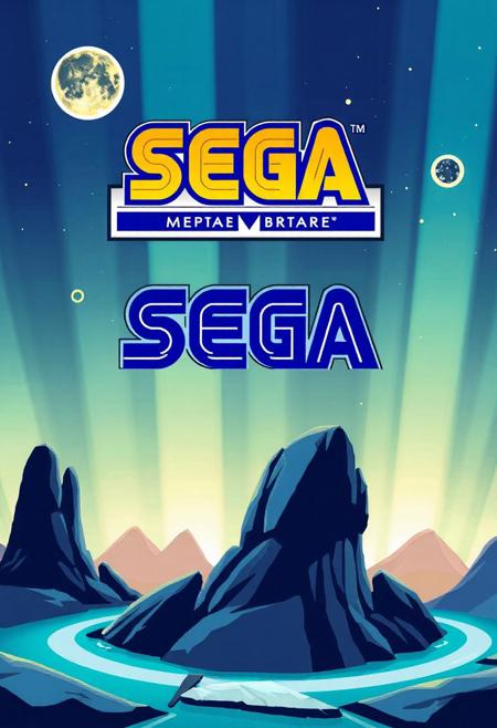 logo sega megadrive in lettrer