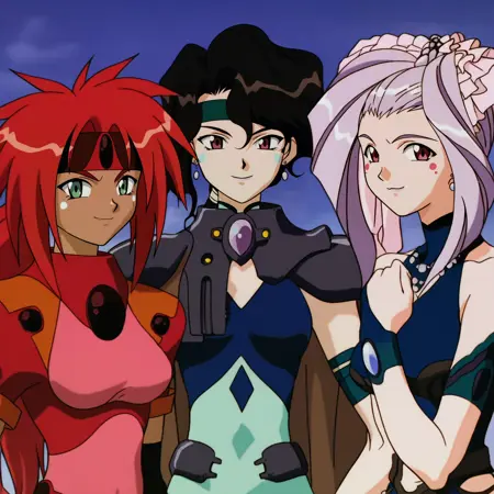 El-Hazard Girls + Girl? / エルハザード女性陣+女性? (El-Hazard: The Magnificent World / 神秘の世界エルハザード)