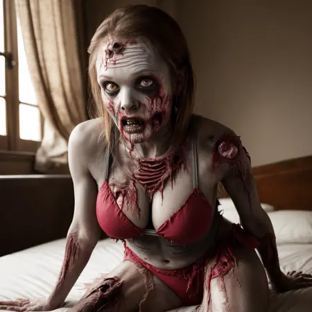 Special effects zombie art style
