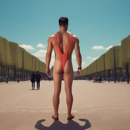 Borat's slingshot suit / Mankini - SDXL