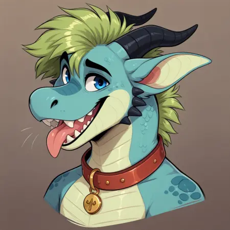 gosdoq Emodog furry style for Pony and SeaArt/Compassmix and Noob eps