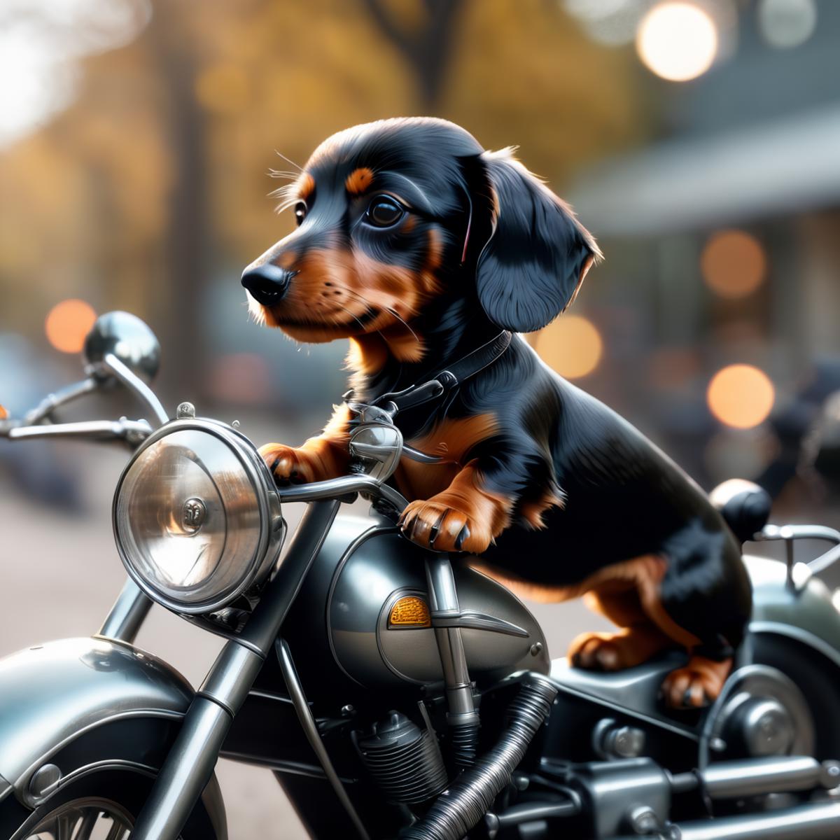 狗狗骑车-a dog is riding a motorcycle-sdxl image