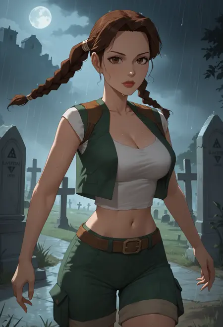 Lara Croft (Tomb Raider 4-5, Werner Von Croy's student), LoRA, PonyXL